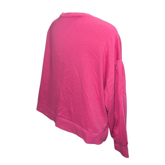 Cabana By Crown & Ivy Womens Pink Pullover Sweatshirt XL Relaxed Fit Long Sleeve - Picture 5 of 6